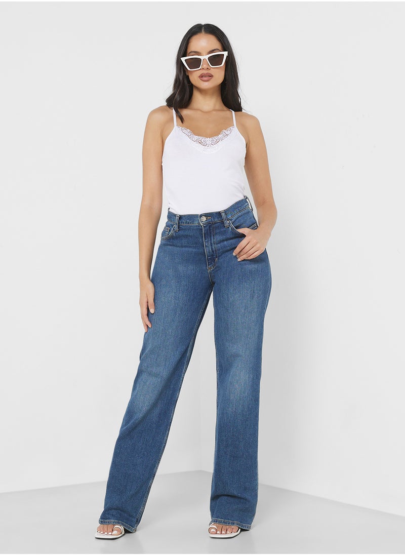 VERO MODA - قطعتان من قميص كامى بتفاصيل الدانتيل - Image 1