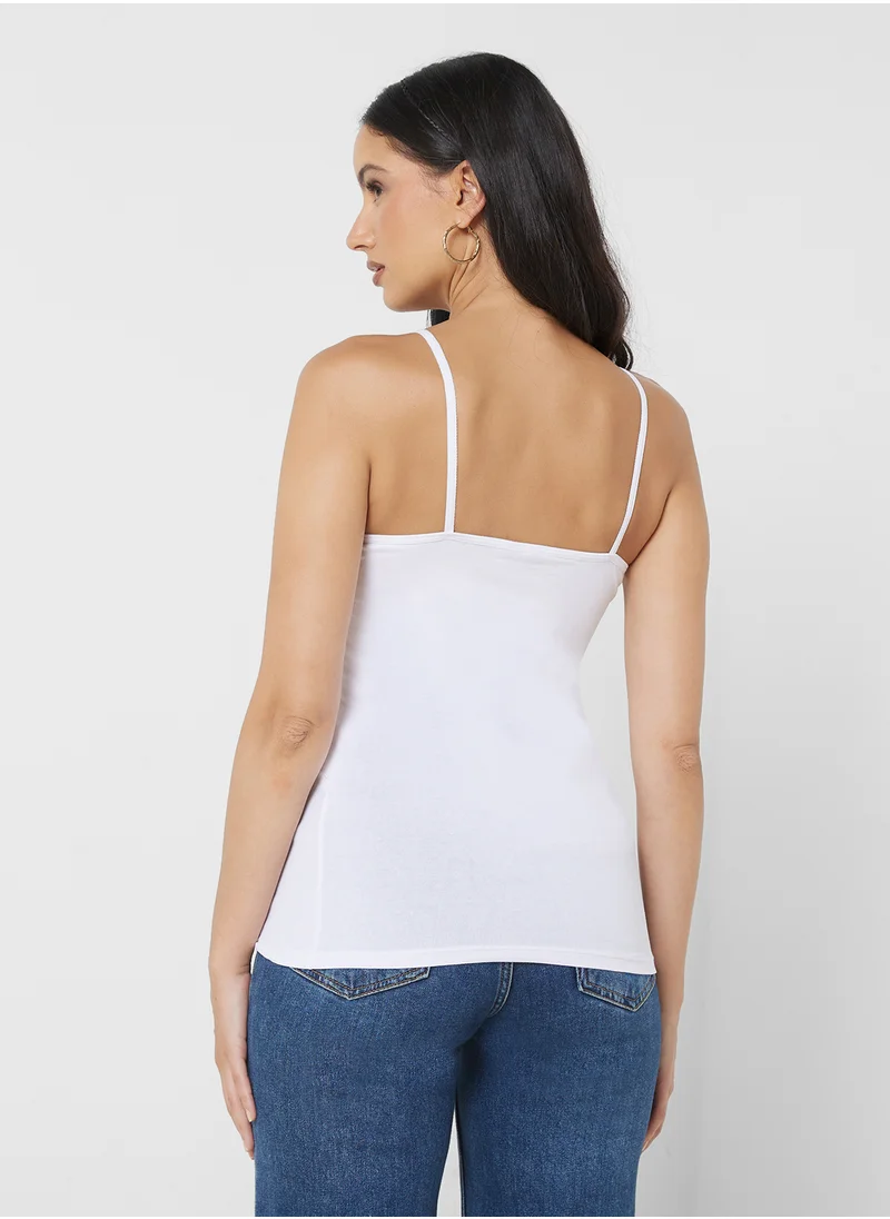 VERO MODA 2 Pack Lace Detail Cami Top