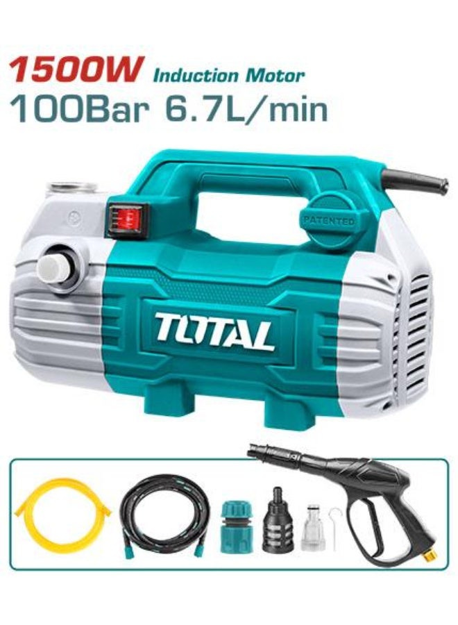 Total Compact High Pressure Washer 1500W 100 Bar, 6.7 L/min - Image 2