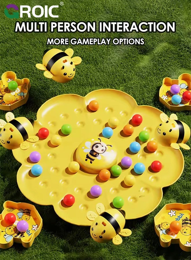 GROIC Magnetic Bee Bean Picking & Tabletop Fishing Game，Adjustable Headband, Educational Focus Toy Ages3+ Family Party Travel Games for Indoor/Outdoor - Image 2