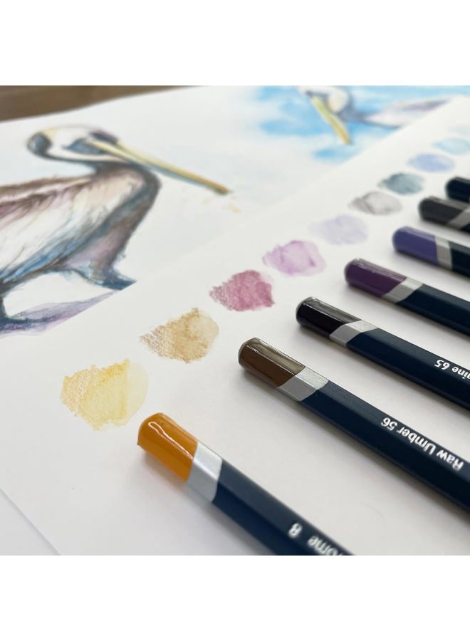 Derwent WATERCOLOUR 48 WOOD BOX - Image 3