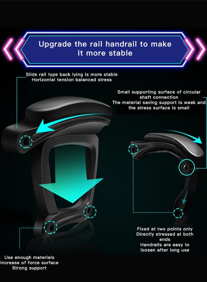 Sharpdo Household E-sports Game Chair With Foot Pad and Massage - Image 5