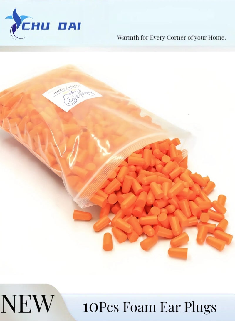 CHU DAI Foam Ear Plugs 10 Pieces - 32 dB Noise Cancelling High Decibel Sound Blocking Soft - Dispenser Refill Safety Hearing Protection Ear Protection Disposable Ear Plugs Bulk - Image 1