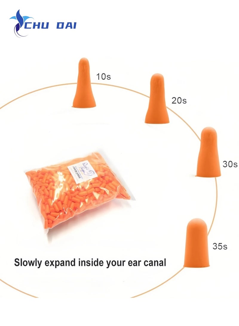 CHU DAI Foam Ear Plugs 10 Pieces - 32 dB Noise Cancelling High Decibel Sound Blocking Soft - Dispenser Refill Safety Hearing Protection Ear Protection Disposable Ear Plugs Bulk - Image 3