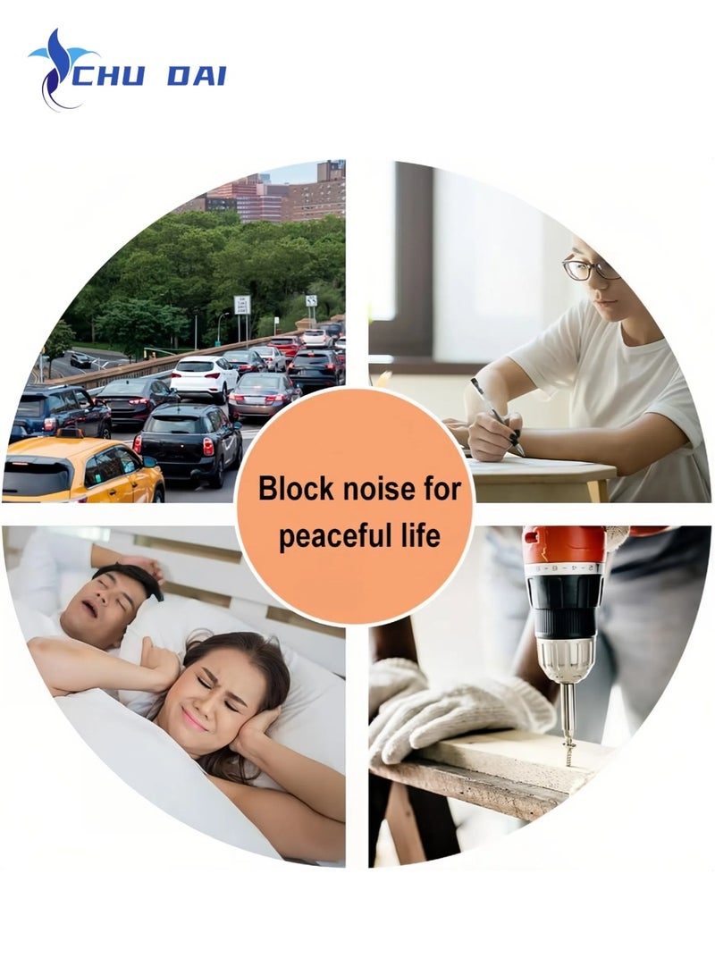 CHU DAI Foam Ear Plugs 10 Pieces - 32 dB Noise Cancelling High Decibel Sound Blocking Soft - Dispenser Refill Safety Hearing Protection Ear Protection Disposable Ear Plugs Bulk - Image 5