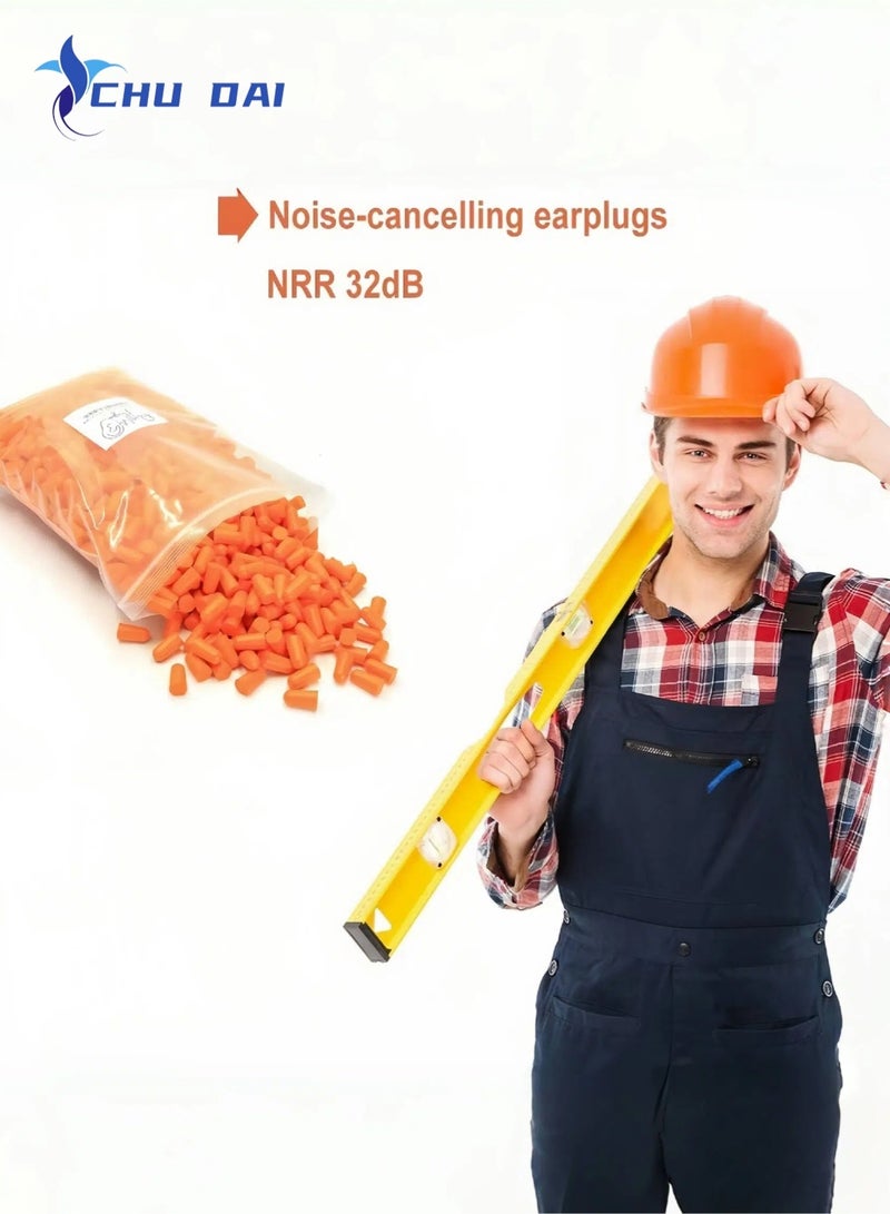 CHU DAI Foam Ear Plugs 10 Pieces - 32 dB Noise Cancelling High Decibel Sound Blocking Soft - Dispenser Refill Safety Hearing Protection Ear Protection Disposable Ear Plugs Bulk - Image 2