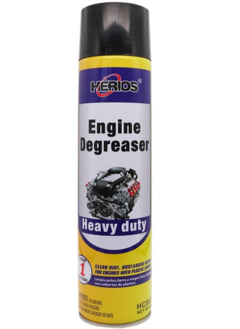 Engine Degreaser (650ml) for Removing Tough Grease and Oil Build-Up, Heavy-Duty Formula, Clings to Surfaces, Fast Acting