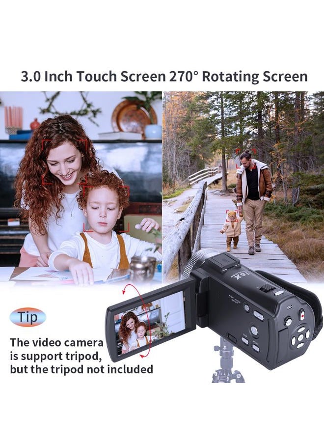 ORDRO Camcorders HDV-V12 HD 1080P Video Camera Recorder Infrared Night Vision Camera Camcorders with 16G SD Card and 2 Batteries - Image 4