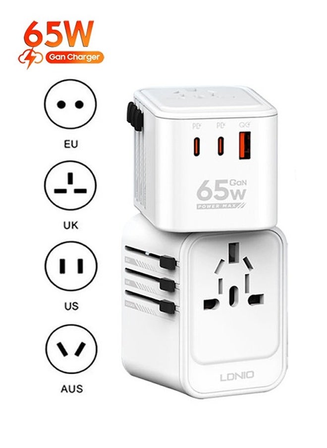 65W Universal Travel Adapter International Plug Adapter With 2 USB -C Fast Charging All In One Worldwide Wall Charger UK US AUS EU - pzsku/ZC56146814C04C019DA8EZ/45/_/1726727047/fe3d2a5d-9e1a-43d5-8bc8-73f9d86161b0