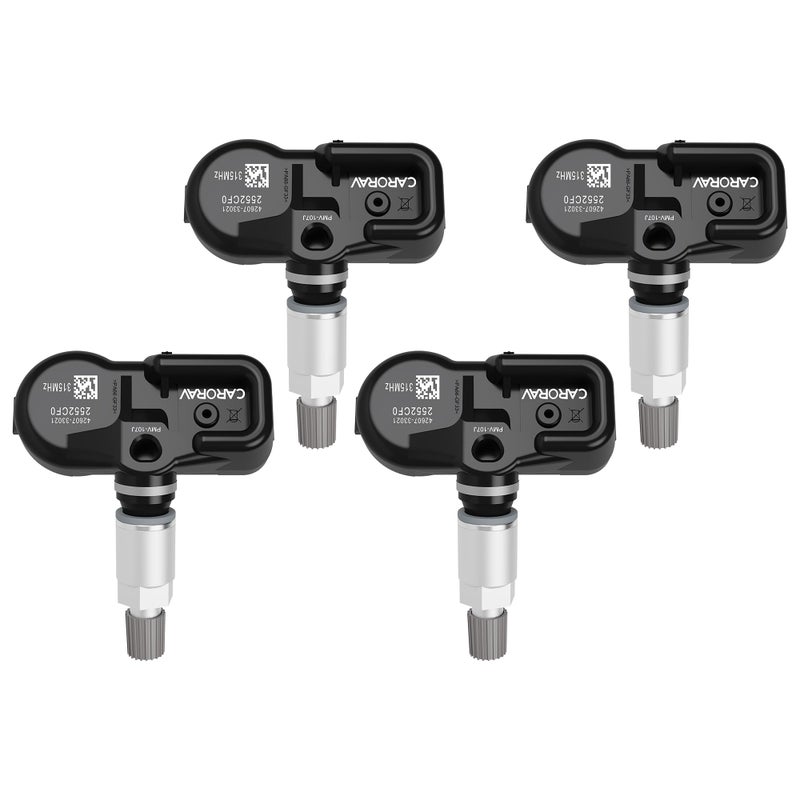 CARORAV TPMS Sensor Toyota Lexus 315MHZ Tire Pressure Monitoring System fit for 0611 Toyota Camry 0613 Rav4 0713 Highlander 0713 Corolla OE Replaces4260733021 PMV107J 4Pack