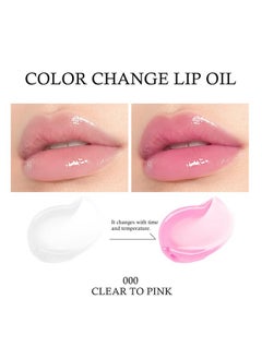 KYDA KYDA Hydrating Lip Glow Oil, Clear to Pink, Color Change Effect, Moisturizing Transparent Plumping Lip Oil Tinted for Lip Care and Dry Lips  - Image 2