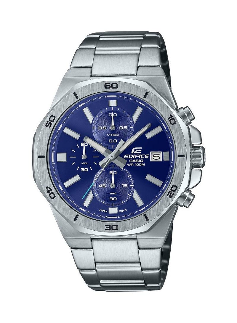 CASIO Edifice Chronograph Blue Dial Stainless Steel Men's Watch EFV-640D-2A - Image 1