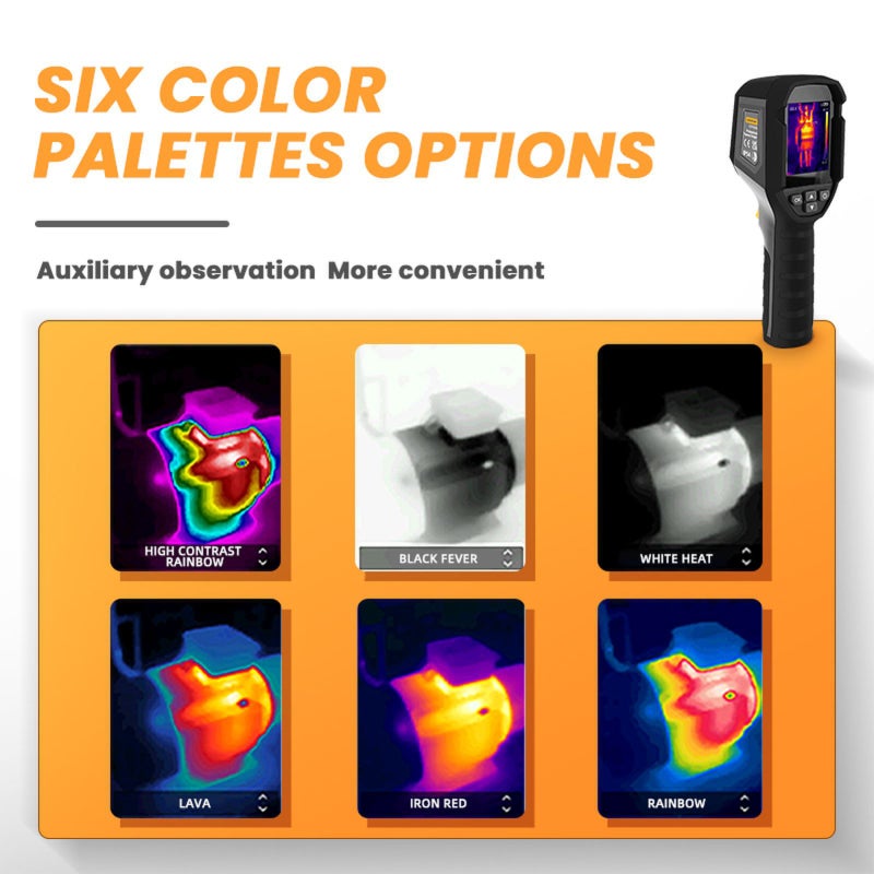 LODESTAR LTi120S Professional Infrared Thermal Imager 2.4-inch LCD Digital Infrared Imaging Devices -20~400℃ Temperature Range 120 x 90 Thermal Resolution with 6 Palettes LED Light 32GB Storage - Image 4