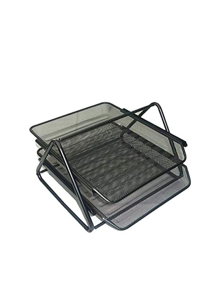 Deli 2-Floor Multipurpose Office Drawer Organizer Black  - Image 2