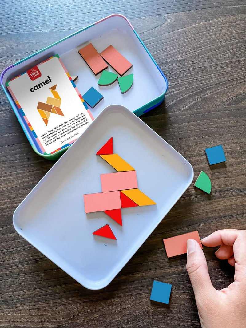 TAKVA Little Musafir Puzzle Set for Muslim Kids and Children - Educational Toy (Arabic Alphabet) - Image 3
