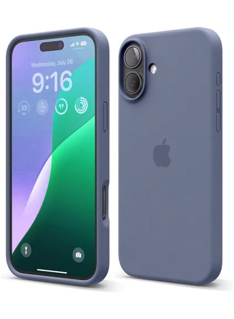 iPhone 16 Plus Liquid Silicone Case Cover,Full Body Protection, Shockproof, Slim, Anti-Scratch Soft Microfiber Lining,Slim Protective Back Cover with Comfortable Hold Touch Feeling and Anti-fingerprint