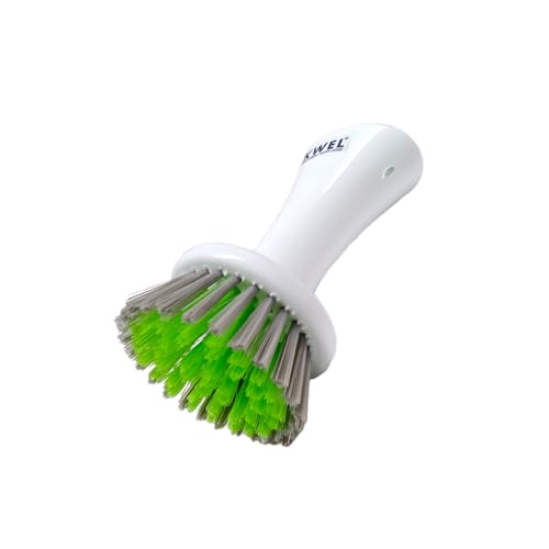KWEL Wash Basin Cleaning Plastic Brush with Medium Scrubber, Handy Brush for Multipurpose Dirt Cleaning - Pack of 2 (Multicolor) - Image 2