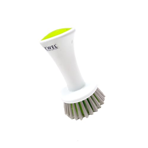KWEL Wash Basin Cleaning Plastic Brush with Medium Scrubber, Handy Brush for Multipurpose Dirt Cleaning - Pack of 2 (Multicolor) - Image 4