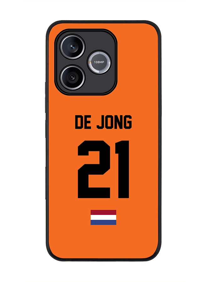 Stylizedd For Honor 600 Lite / 500 Smart / Honor X80i Case,Slim fit Camera Protection, Shockproof Thin Phone cover  - Football - Netherlands - De Jong - Image 1