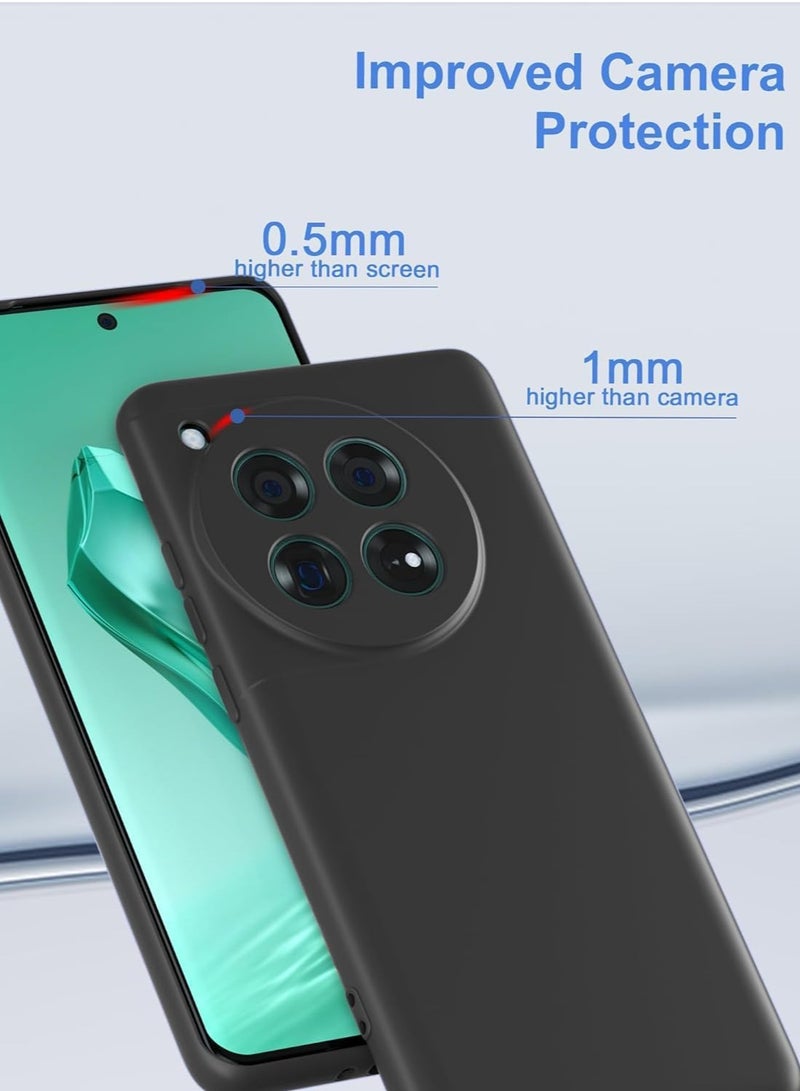 BORTONY OnePlus 12 5G Case Cover Soft Silicone TPU Lightweight Shock Protective Cover with Camera Protection Designed for OnePlus 12 5G - Image 3