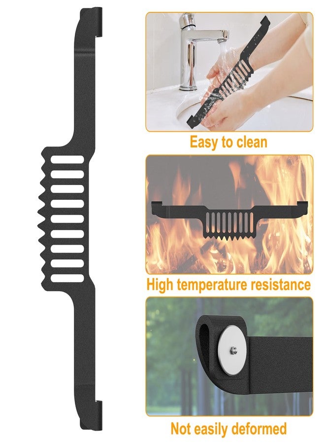 ZHSX Grease Gate Spatula Holder for Blackstone Griddle,11.8 Inch Magnetic Design Stainless Steel Grease Trap Grill Food Mesh Screen Block Hold Rack Griddle Accessories for Blackstone(Black) - Image 5