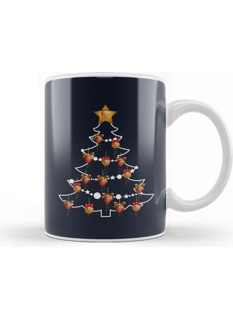 Baskı Dükkanı - Print Shop Nigel Farage Ukip Christmas Tree Baubles Mug Porcelain - Image 1