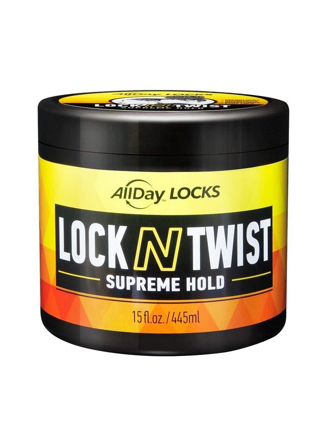 AllDay Locks Lock N Twist | Locking Gel Retwist Locks Supreme Hold | Smooths & Tames Frizz Flake Free Soft Finish | 15 Oz - Image 1