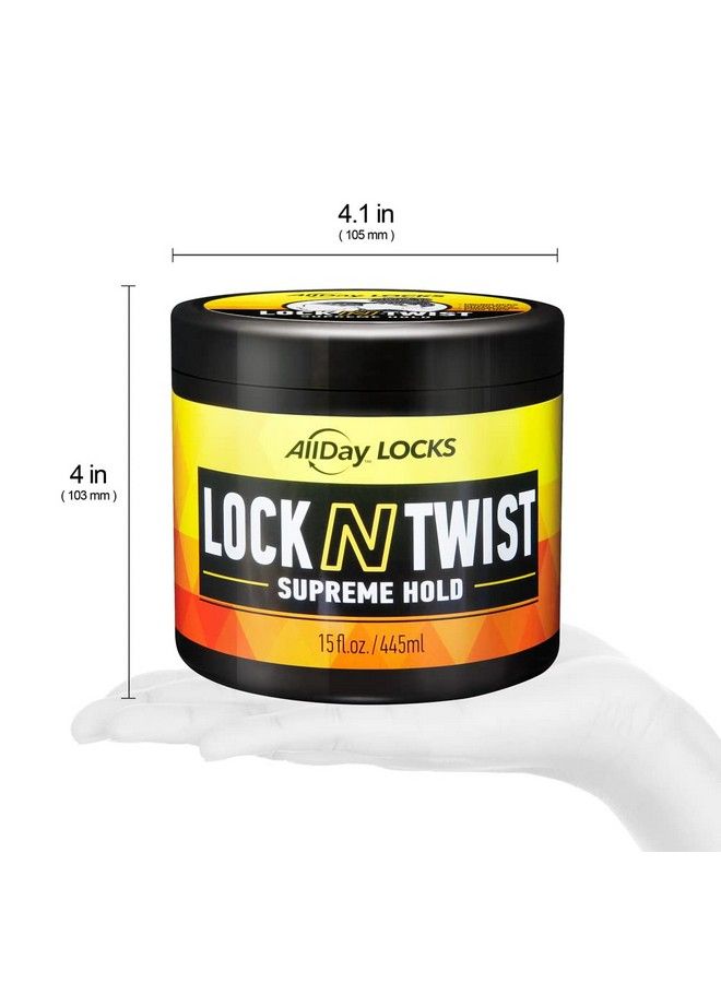 AllDay Locks Lock N Twist | Locking Gel Retwist Locks Supreme Hold | Smooths & Tames Frizz Flake Free Soft Finish | 15 Oz - Image 5