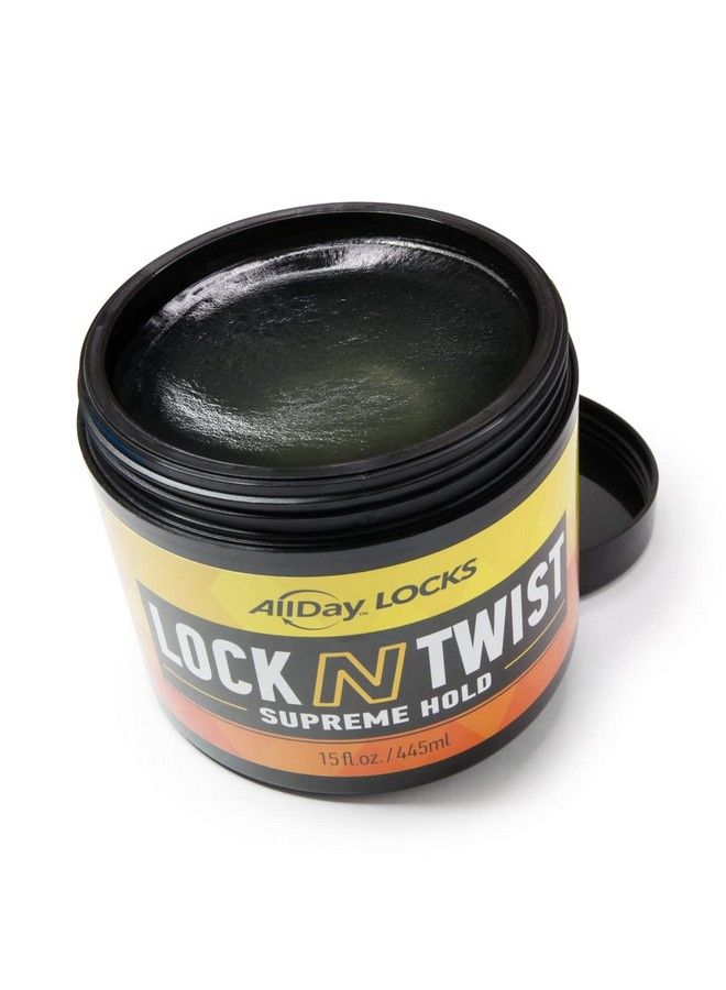 AllDay Locks Lock N Twist | Locking Gel Retwist Locks Supreme Hold | Smooths & Tames Frizz Flake Free Soft Finish | 15 Oz - Image 4