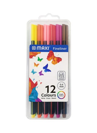 12-Piece Fineliner Pens