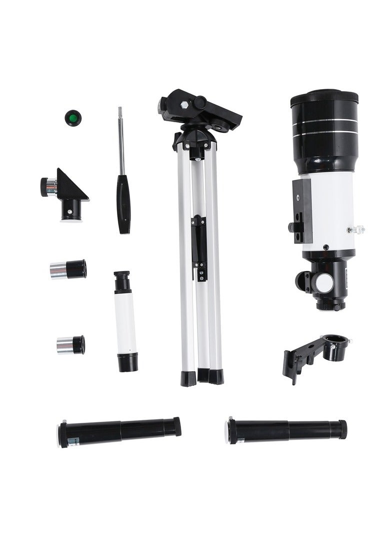Eyebre 150 Magnification Children's Entry-Level Astronomical Telescope With Tripod (Standard Configuration+Bard Film+Phone Clip)  - Image 2