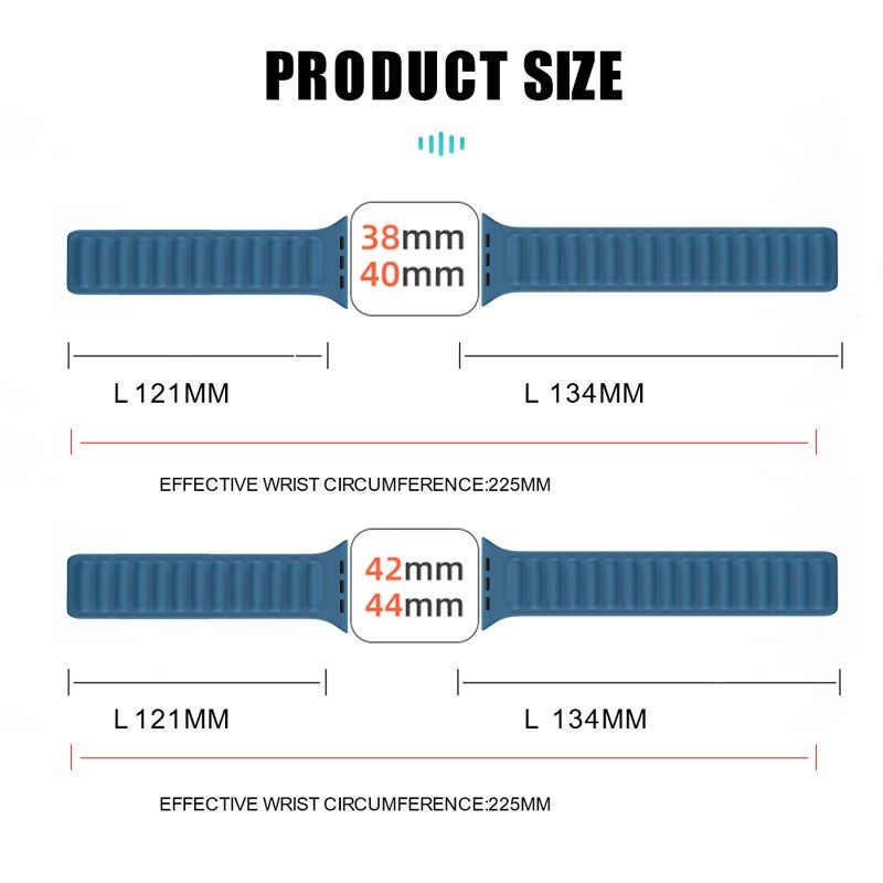 erorex Silicone Magnetic Strap Watch Band For Apple Watch Ultra 49Mm&Watch Ultra 2 49Mm / Series 9&8&7 45Mm / Se 3&Se 2&6&Se&5&4 44Mm / 3&2&1 42Mm(Khaki) - Image 5