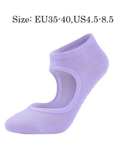 Non Slip Grip Yoga Socks for Women, Soft Comfortable Socks for Barre Ballet Dance Barefoot Workout Pilates, Full Toe Grip Non-Slip Elastic Socks (Purple) - pzsku/ZC561D9776A473317598CZ/45/_/1678087929/f4e0bca6-31d5-492c-ba54-52a27ddcc4f2