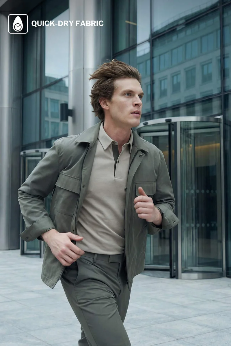 ديفاكتو Regular Fit Long Sleeve Overshirt