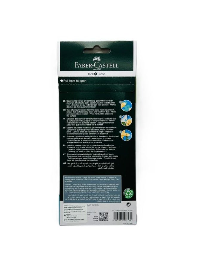 Faber-Castell Tack-It Reusable Multi-Purpose Adhesive Tack With Extra 20% Putty Green 108 Pieces - Image 2