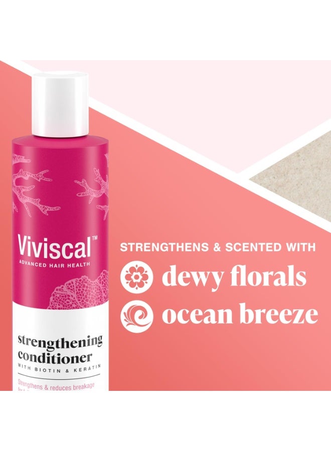 Viviscal Strengthening Hair Conditioner with Biotin, Keratin & Marine Collagen for Thicker, Fuller Looking Hair, Moisturising Conditioner for All Hair Types, 250 ml - Image 5