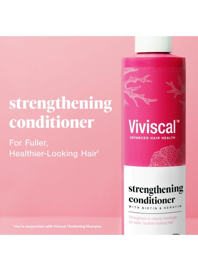 Viviscal Strengthening Hair Conditioner with Biotin, Keratin & Marine Collagen for Thicker, Fuller Looking Hair, Moisturising Conditioner for All Hair Types, 250 ml - Image 2