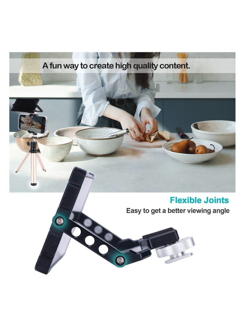 Luckam Plus Vlog Selfie Flip Mirror Mount Applicable for iPhone and Mobile Phone 360 Degree Flip Mirror fit for Sony A6 A7 Use for Horizontal Vertical Video Filming Selfie Live-Streaming - Image 2