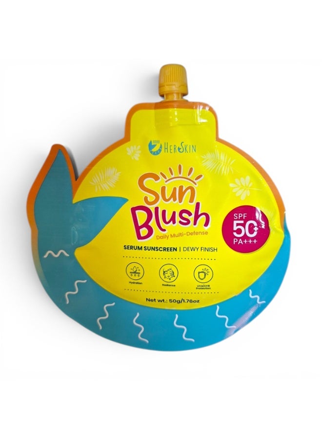 واقي "صن بلاش" (Sun Blush) اليومي متعدد الحماية بمعامل حماية SPF50