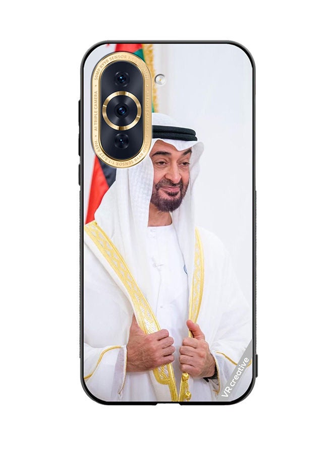 VR CREATIVE غطاء حماية لهاتف هواوي نوفا 10 بتصميم الشيخ محمد بن زايد آل نهيان متعدد الألوان - Image 1