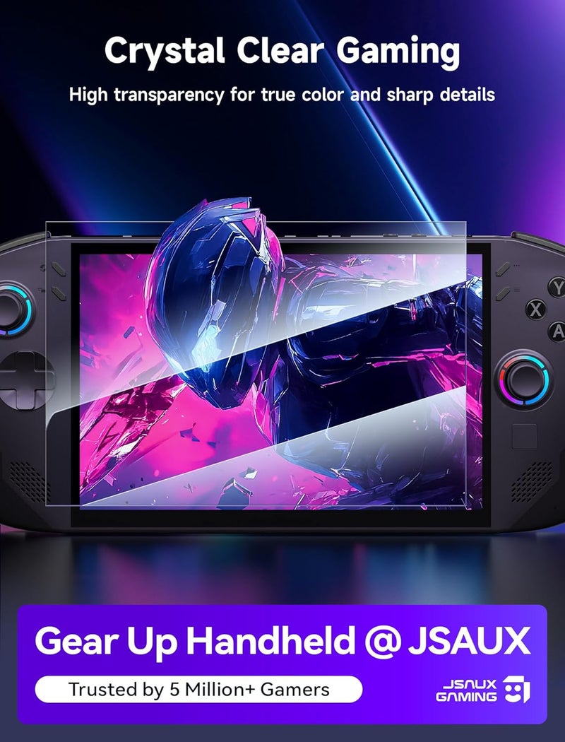 jsaux 2-Pack Screen Protector for Legion Go S 8" Handheld 2025, Easy to Install with Guiding Frame, 8 inch Full Coverage, Anti-Scratch Ultra HD Tempered Glass Protector Accessories - Image 2