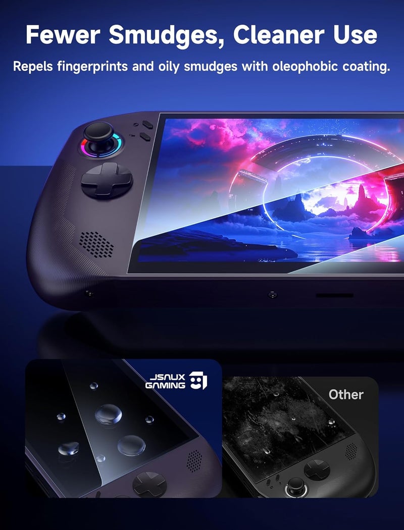 jsaux 2-Pack Screen Protector for Legion Go S 8" Handheld 2025, Easy to Install with Guiding Frame, 8 inch Full Coverage, Anti-Scratch Ultra HD Tempered Glass Protector Accessories - Image 5