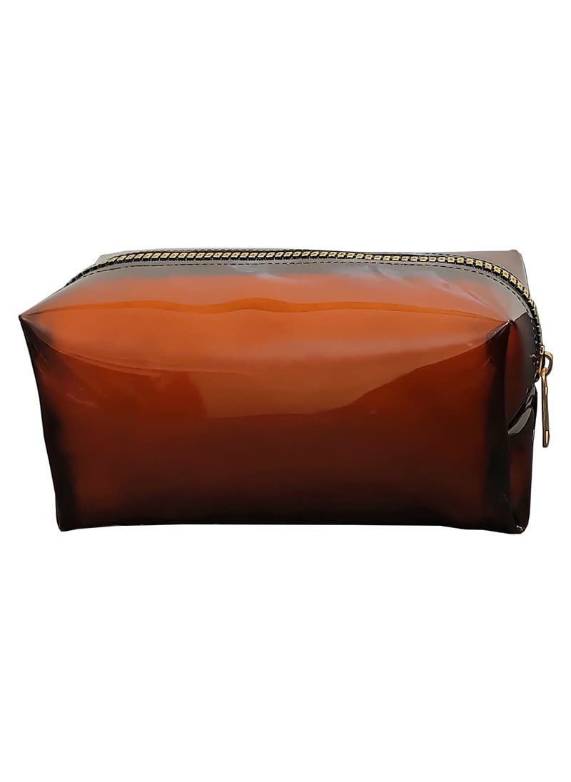 Makeup Transparent PVC Organizing Clutch Bag - Honey brown - pzsku/ZC56270881CC56167DC5CZ/45/_/1739946838/a2788179-93a0-4c8a-aed9-c6a073e4abbc