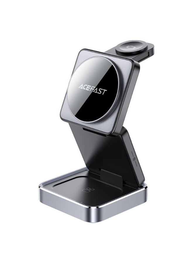 ACEFAST 3 in 1 Magnetic Fast Wireless Charger Desktop Holder E20, Desktop stand, Supports MAG-Charge, Used as Magnetic Phone Holder - Black - Image 1