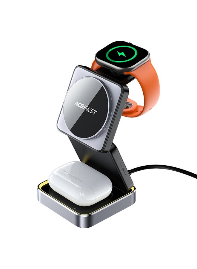 ACEFAST 3 in 1 Magnetic Fast Wireless Charger Desktop Holder E20, Desktop stand, Supports MAG-Charge, Used as Magnetic Phone Holder - Black - Image 2