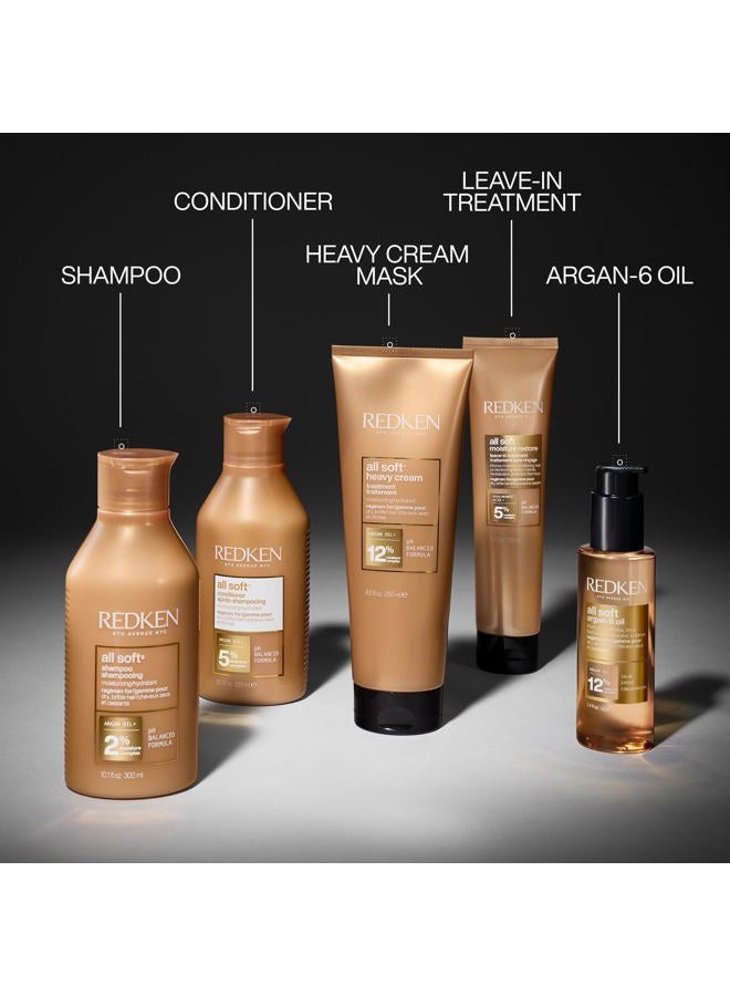 REDKEN شامبو ريدكين أول سوفت | للشعر الجاف/المتقصف | يمنح نعومة ولمعانًا مكثفين | بزيت الأرجان | 10.1 أونصة سائلة (عبوة واحدة) - Image 5