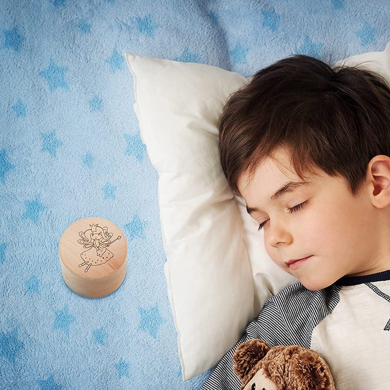🧸 صندوق أسنان أطفال بتصميم دقيق من مادة صناعية لتخزين الذكريات للعائلة طفل قطعة واحدة - Image 3