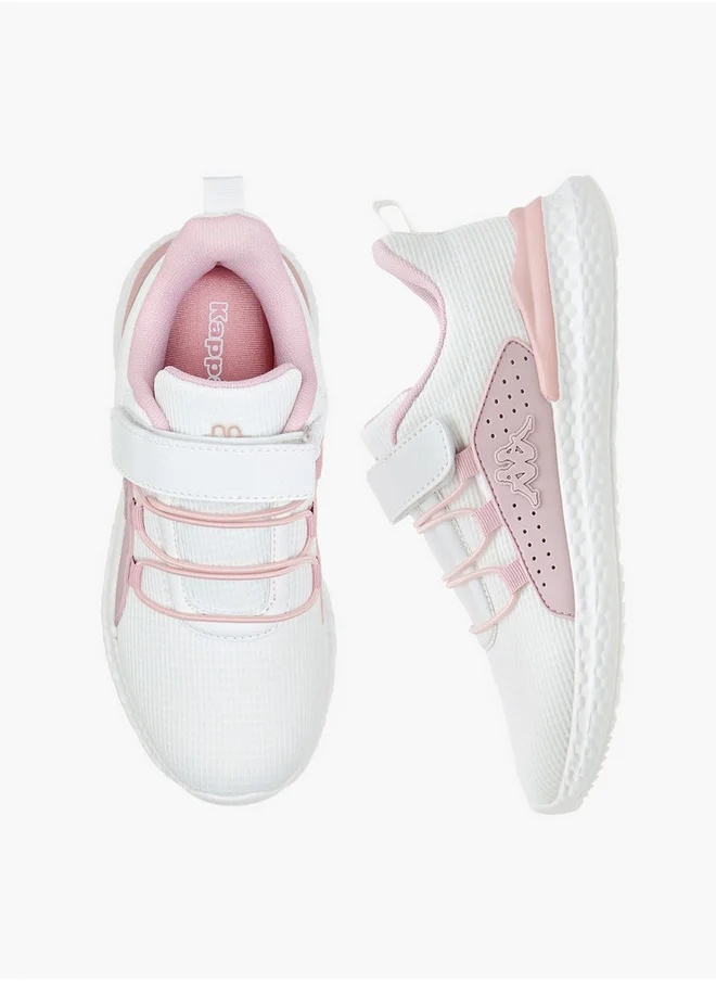 كابا Girls' Textured Sports Shoes with Hook and Loop Closure
