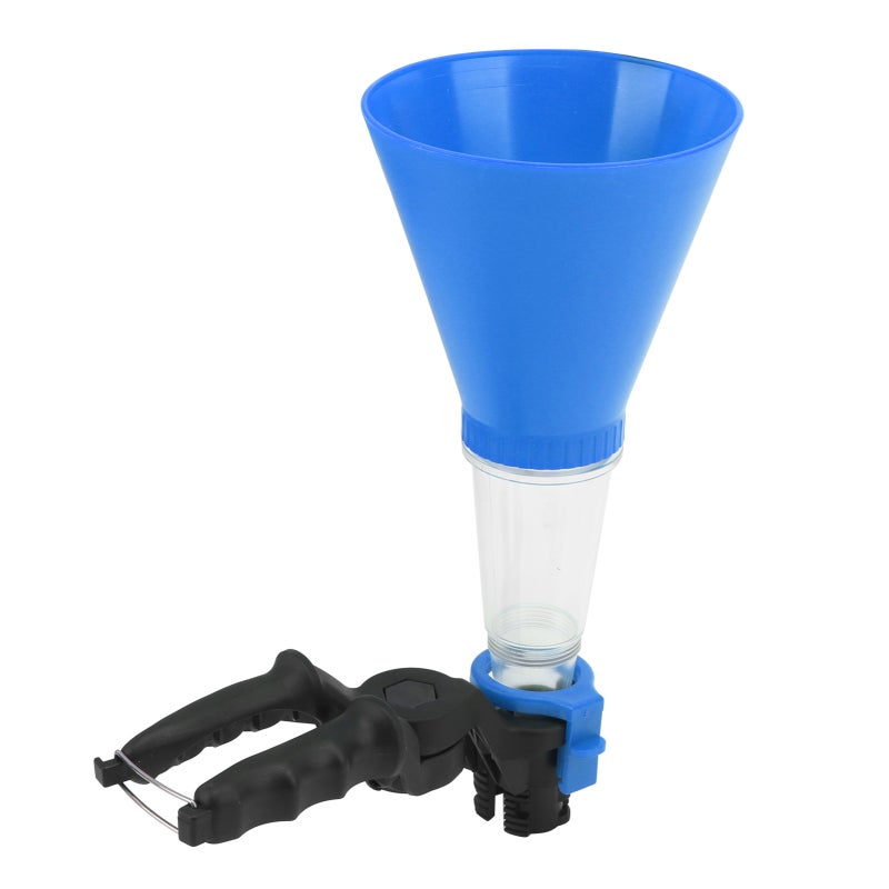 Engine Oil Funnel Kit Blue Anti-Static ABS - Adjustable Connector Fuel Funnel Kit for Engine Oil Filling - Image 1