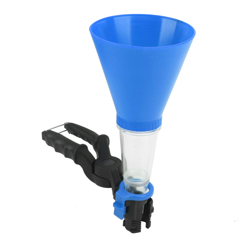 Engine Oil Funnel Kit Blue Anti-Static ABS - Adjustable Connector Fuel Funnel Kit for Engine Oil Filling - Image 2